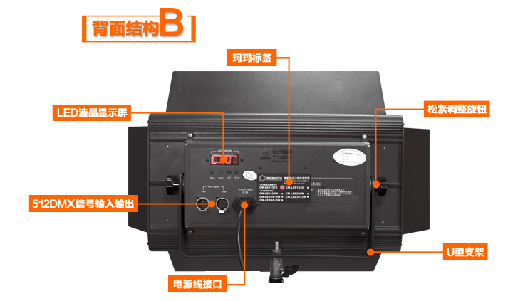 LED影視平板燈背面結構