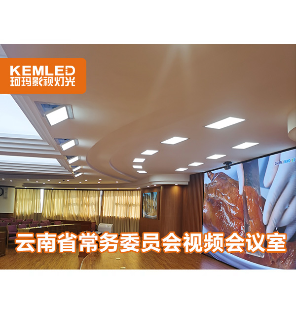 視頻會議室有背景大屏，怎么解決燈光問題？