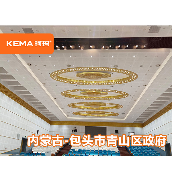 內(nèi)蒙古包頭青山區(qū)政府報告廳改造：570平報告廳裝什么燈好？